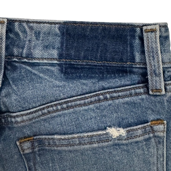 Abercrombie & Fitch High Rise Mom Jean Straight Leg Rigid Denim 25 Regular FLAW - Picture 13 of 16